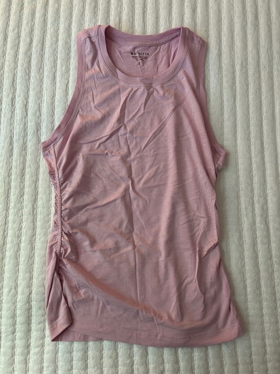 Athleta Tops - Athleta Pale Pink Side-Ruched Tank